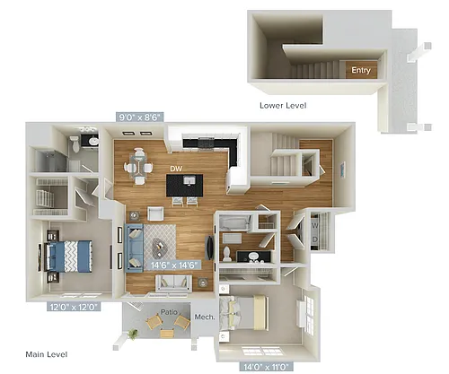 Floor plan B3-1318