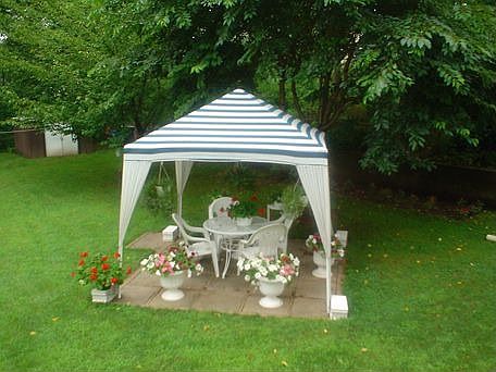 Stone Patio with barbeque