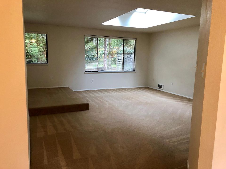 Living room with skylight