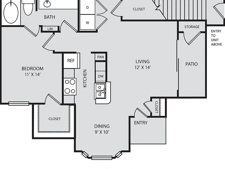 Parc At Wall Street - A2 - 1 Beds - 1 Baths - 786 Sq. ft.