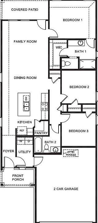 D.R. Horton's Amber floorplan