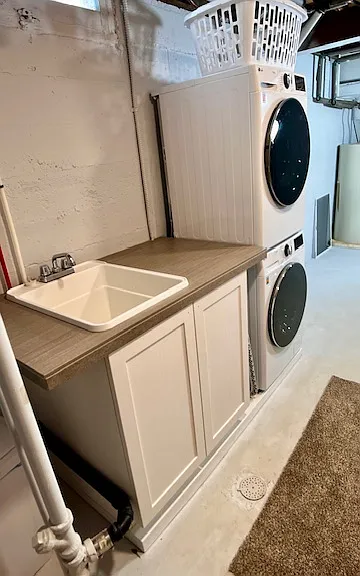 Brand new washer/dryer and sink