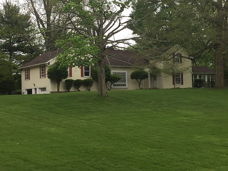 Front, 2 car garage to left of photo