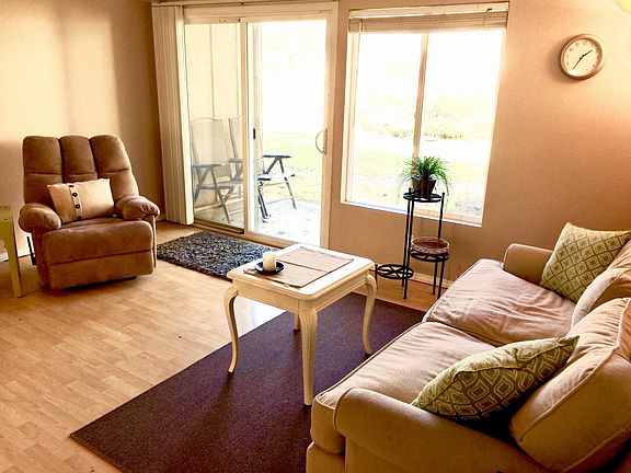 Large, bright living room