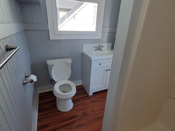 Bathroom with new toilet and vanity
