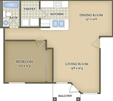 1 Bed/1 Bath