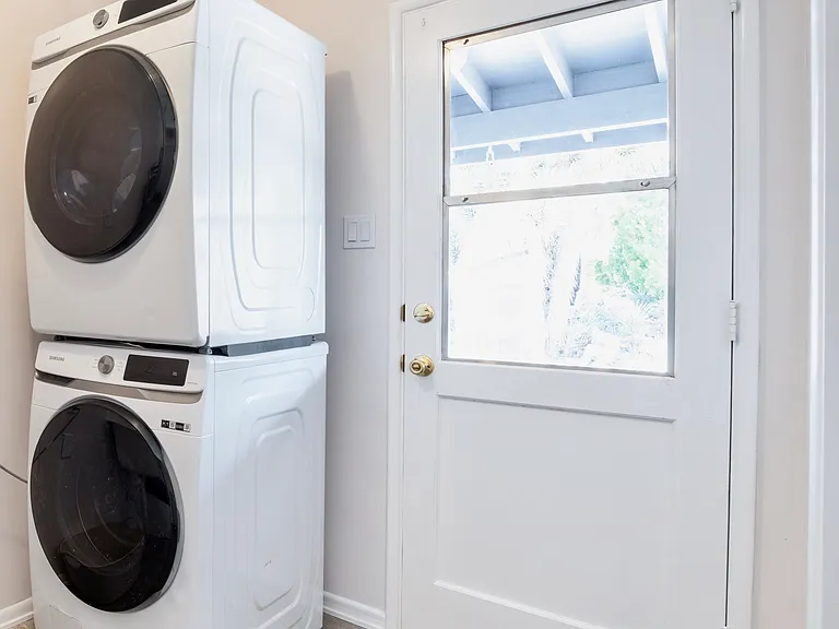 Laundry Room w/ Modern Washer/Dryer