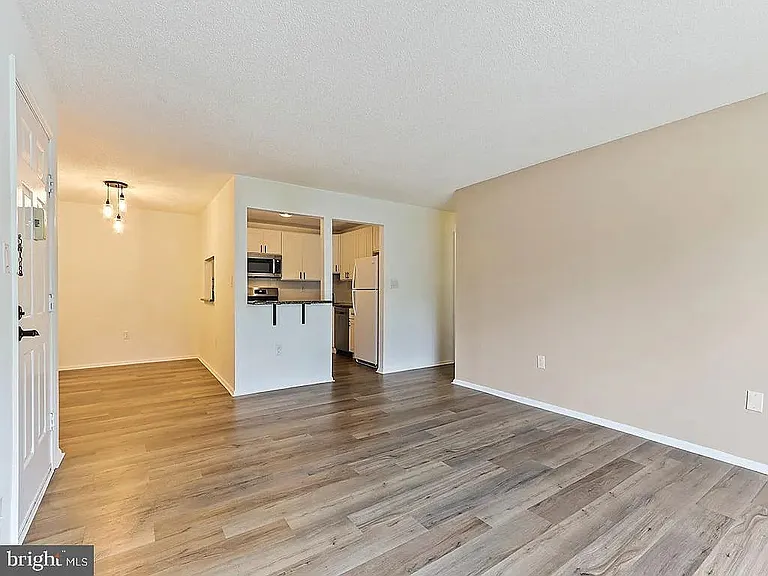 Well lit living room.