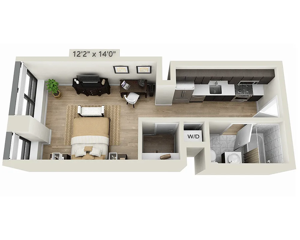 Floor plan Studio E1A