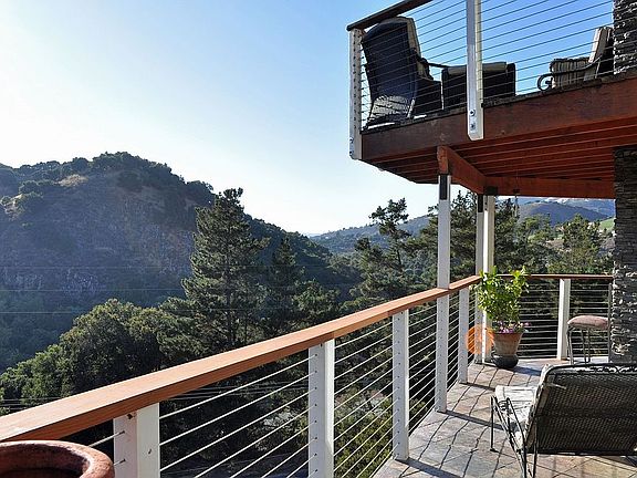 Slate wrap around balcony