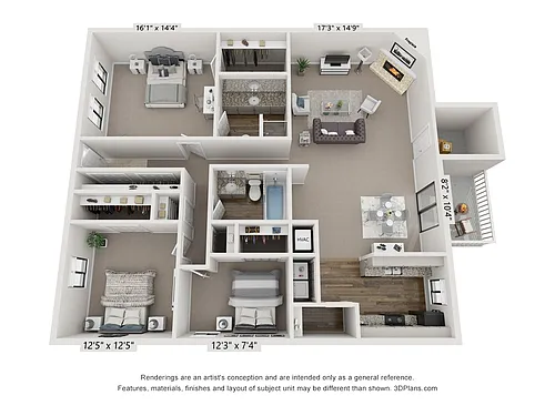 Floor plan Cascade - Renovated