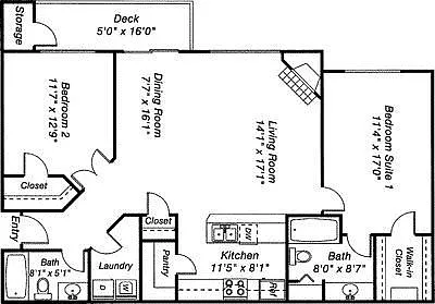 Floor plan Madrona I C1
