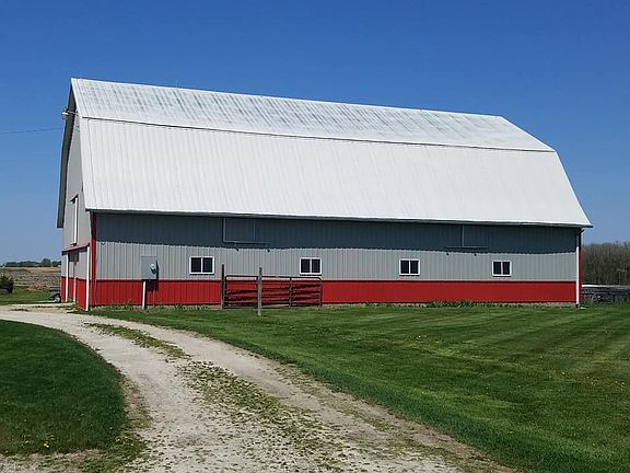 South side of barn