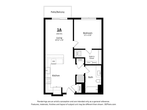 Floor plan 1A