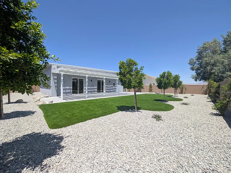 Large backyard for easy living and entertaining