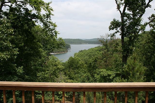 The view of Beaver Lake from the back deck.