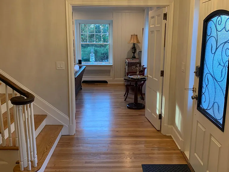Foyer leading to living room