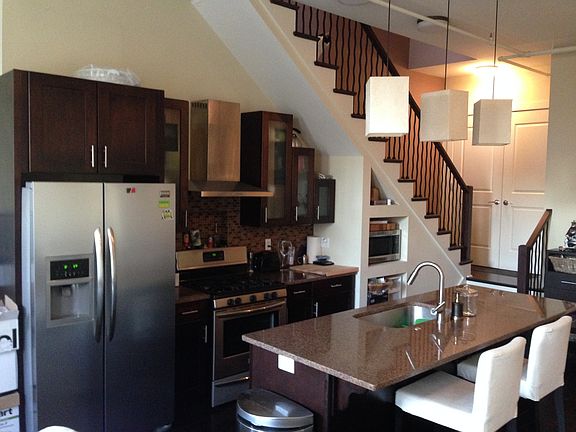 Kitchen with tairs