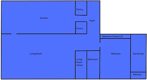 Floor plan One Bedroom