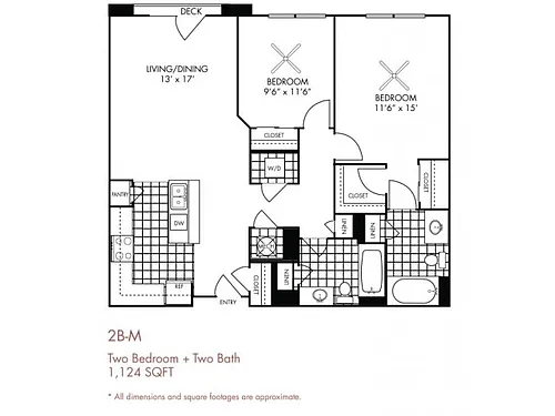 Floor plan 2B-M
