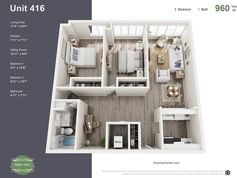 1br/1ba