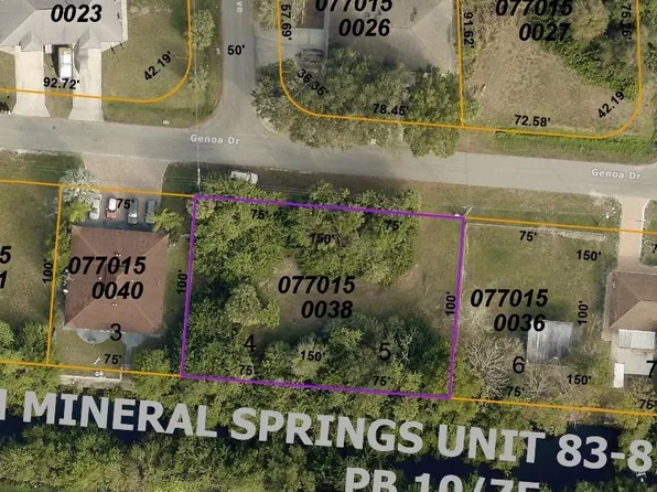 Lots 4 & 5 Genoa Dr Lot 4, North Pt, FL 34287