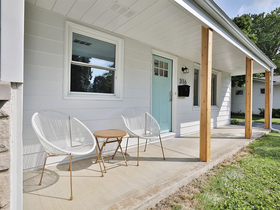 Inviting front porch