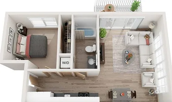 1 Bed / 1 Bath - 657 SF 1 Bed / 1 Bath - 657 SF