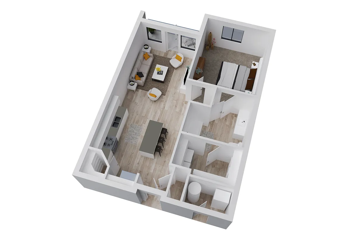 Floor plan La Sal 1x1