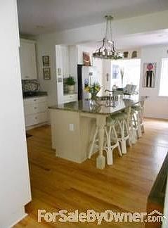 Huge Kitchen/ Island Sits Four
