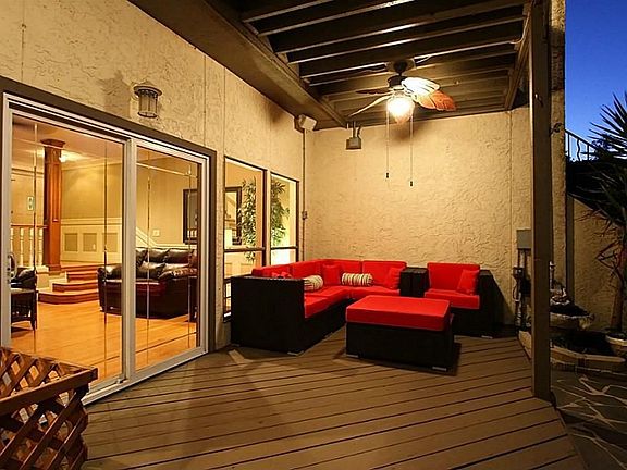 COVERD PATIO MAKES FOR  RELAXING OUTDOOR LIVING