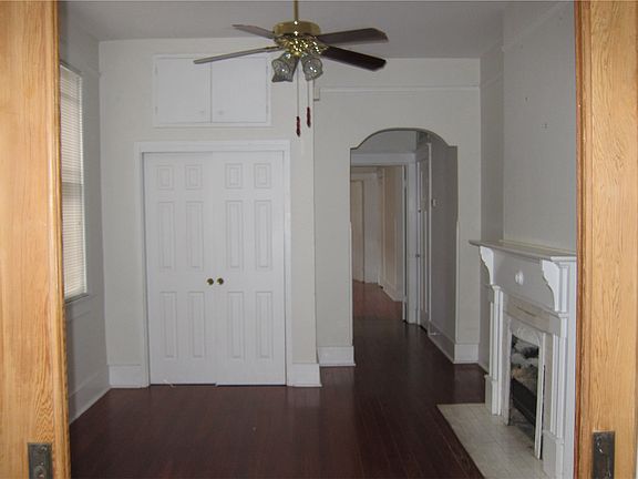 Den/bedroom separated by pocket doors
