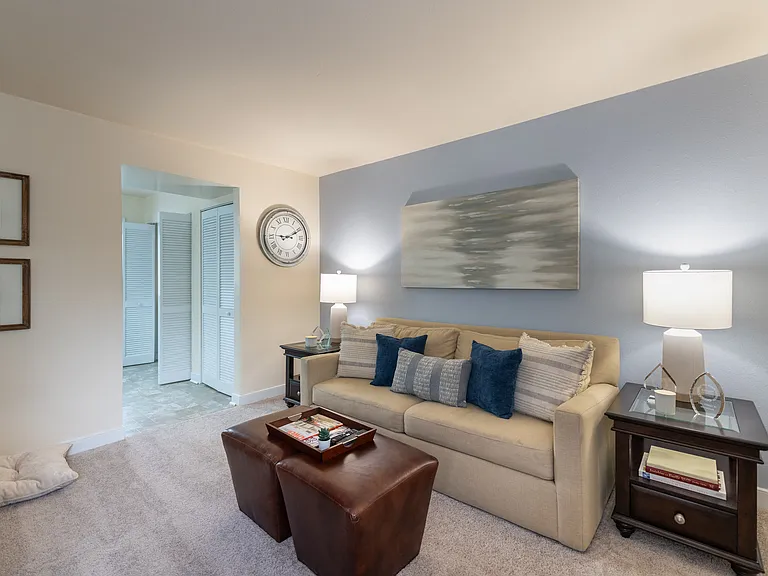 Spacious living rooms