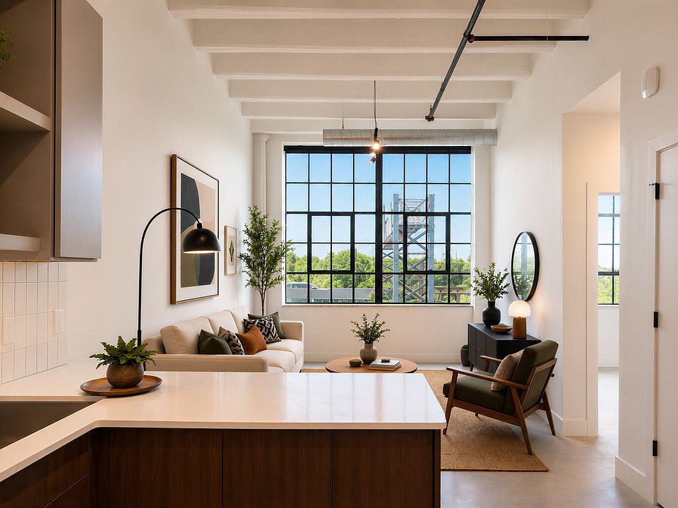 Open-Concept Loft Interior at Cole Motor Apartments in Indianapolis