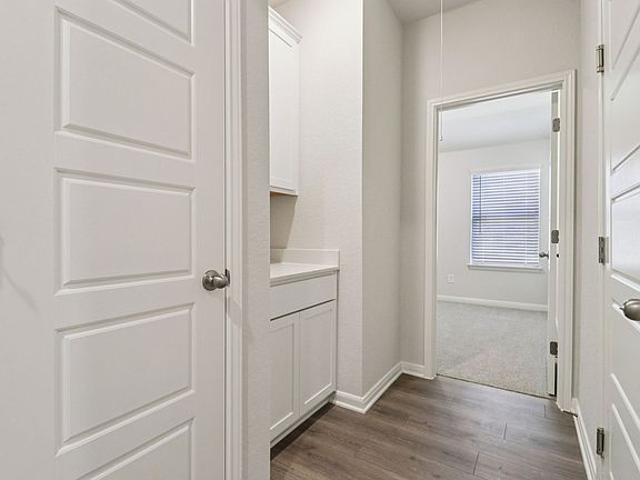 Kitchen in the Callaghan floorplan at a Meritage Homes community.