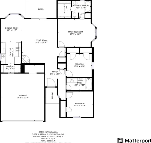 3 bed, 2.0 bath, 1326 sqft, $1,795 — Photo 2