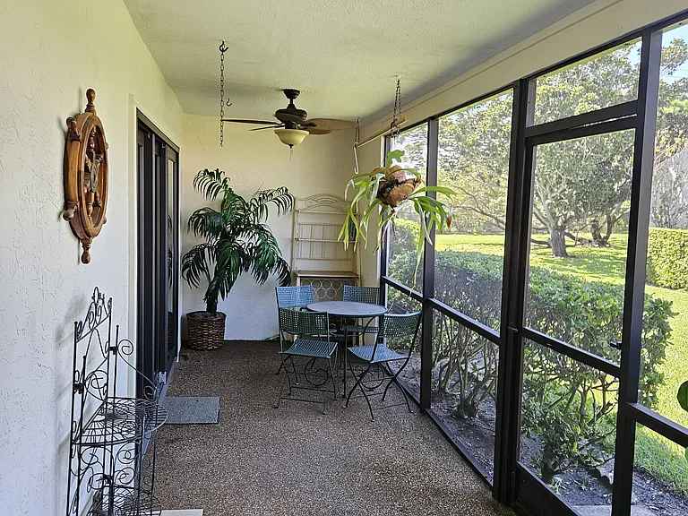Screened in back patio