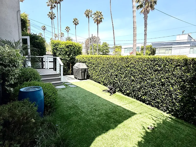 Large private yard