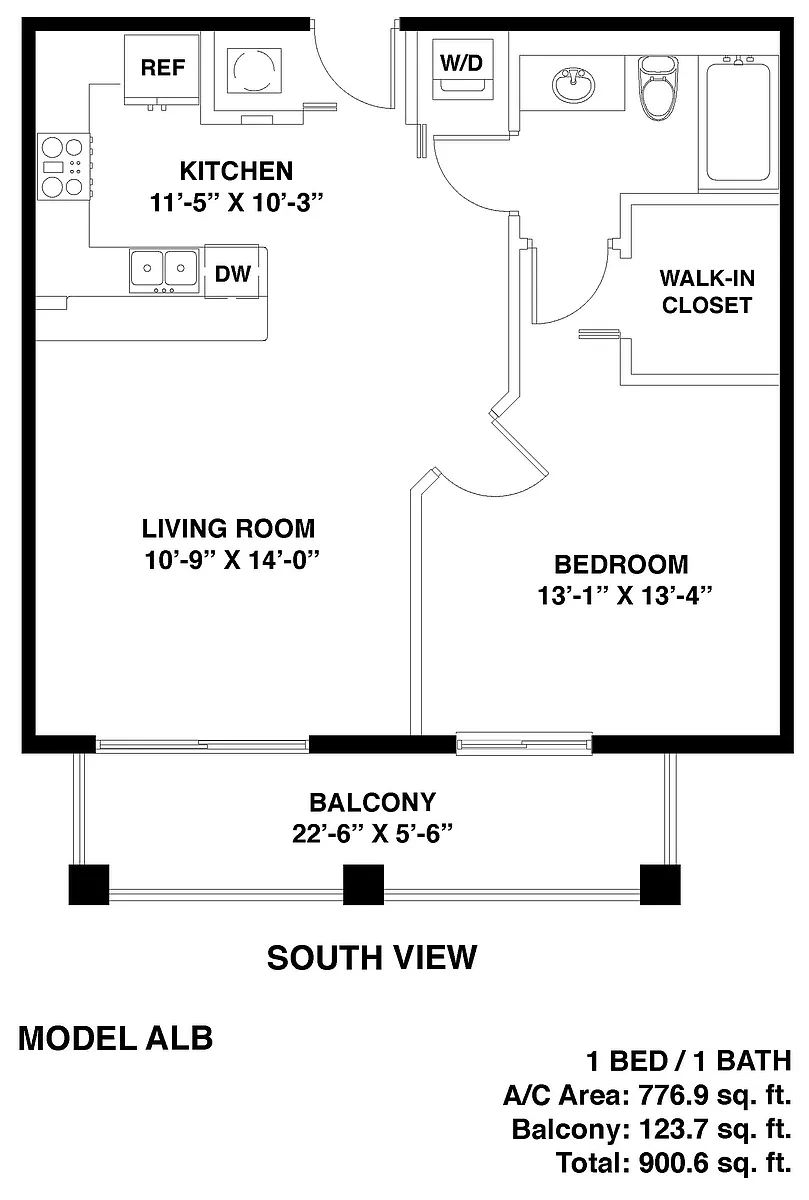 Floor plan Model ALB