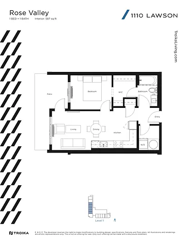 Floor plan Rose Valley