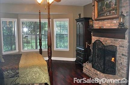 Two-story Den with Kahrs real wood floor
