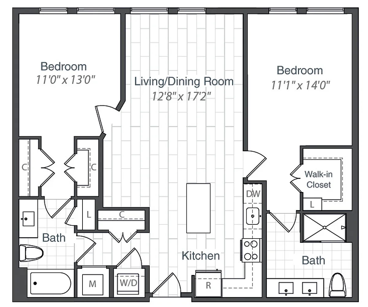 Floor plan B12-1116