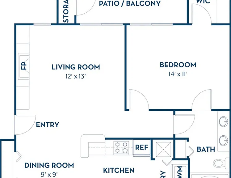 1 Bedroom | 1 Bath | 882 SF 1 Bedroom | 1 Bath | 882 SF