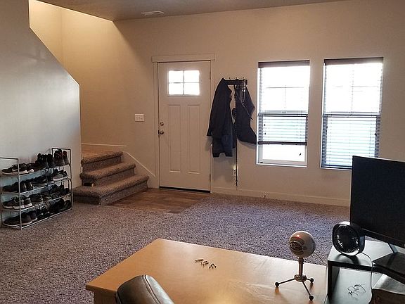 Looking at front door