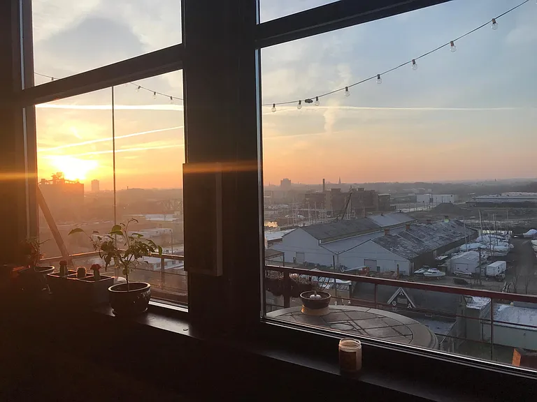 Sunrise from kitchen