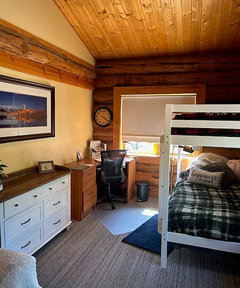 third bedroom located off the living room