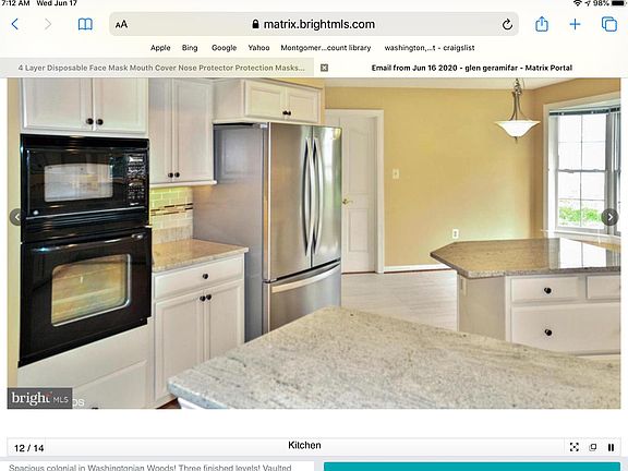 Partial kitchen view