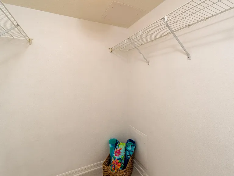 Walk-in master closet