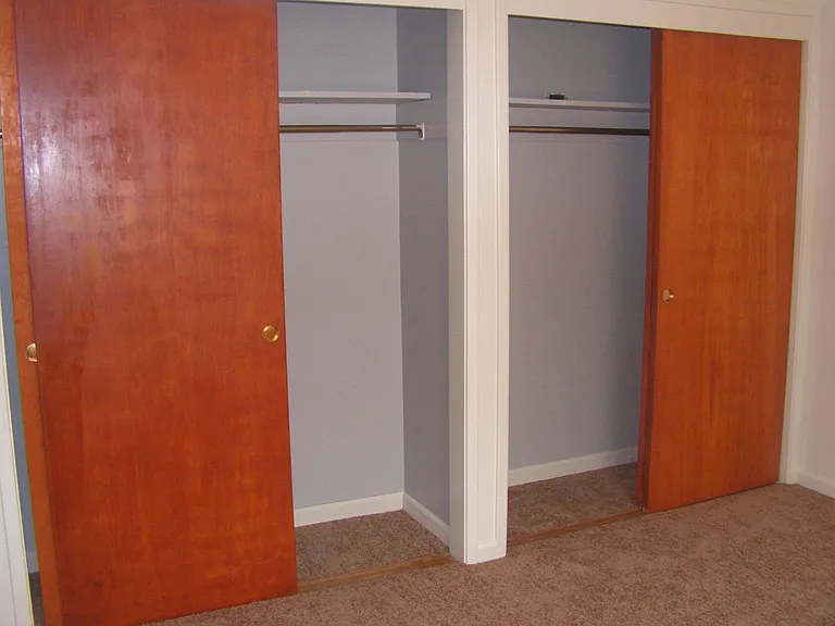 This is the closet in one of the bedrooms.