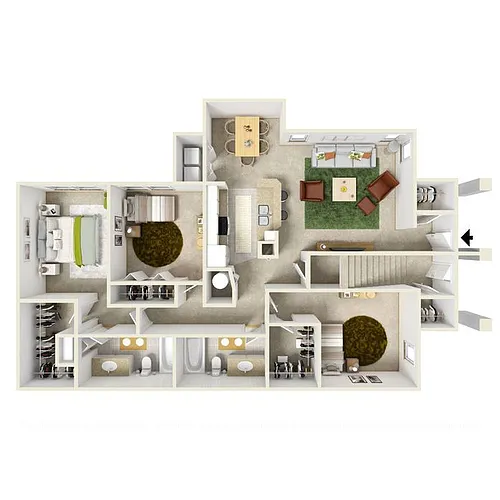 Floor plan Woodmont UP